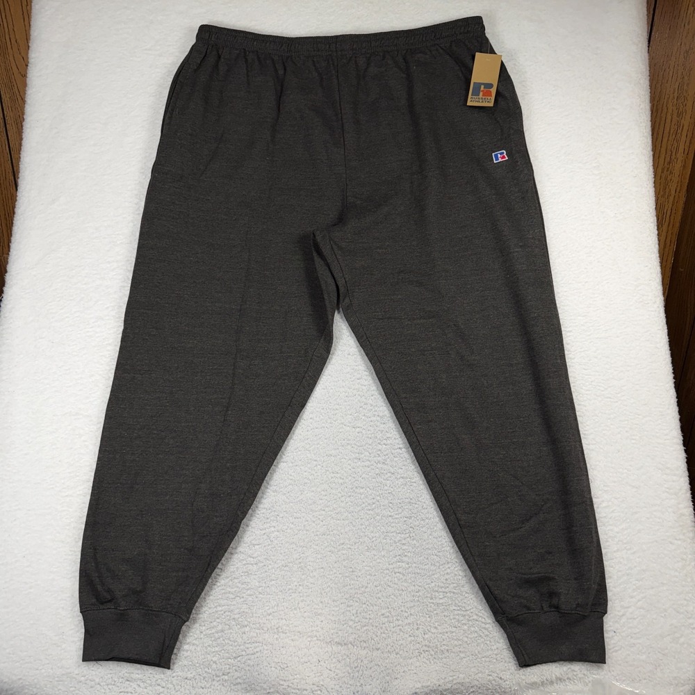 Vintage 90s Russell Athletic Sweatpants Mens 4XL Grey Joggers NWT NEW XXXXL 80's